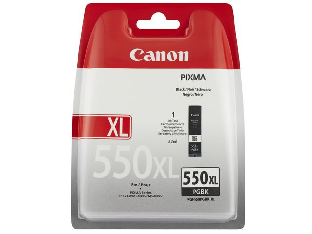 BildeCanon PGI-550XL PGBK (svart) blekkpatron 25 ml