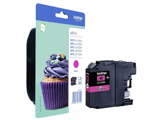 BildeBrother LC123 M (magenta) blekkpatron 6,6 ml