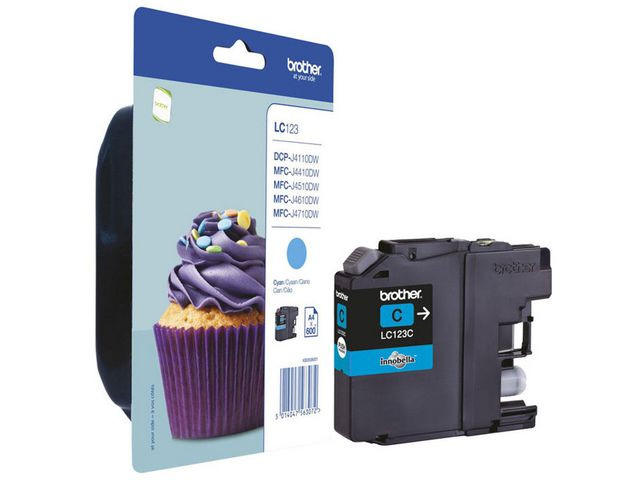 BildeBrother LC123 C (cyan) blekkpatron 6,6 ml