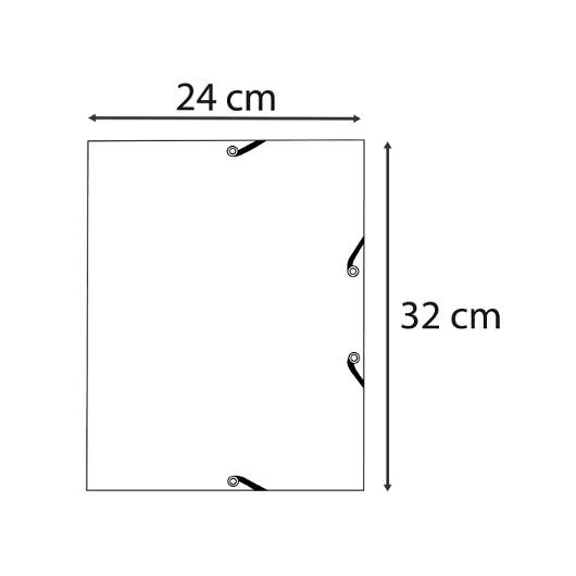 Gummibandsmapp AutentiK 3-k A4 grön