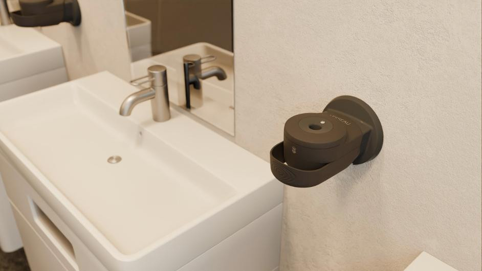 Dispenser LESSEAU tvål manuell svart