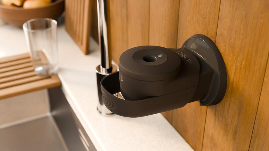 Dispenser LESSEAU tvål manuell svart