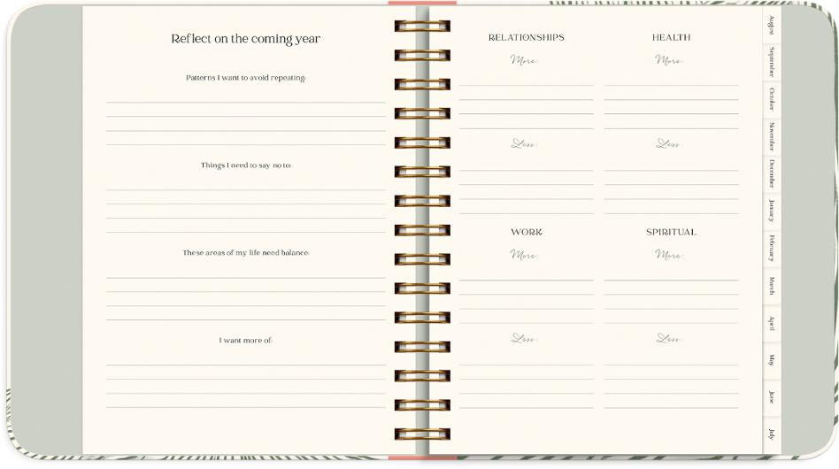Kalender Life Planner Green A5 26/27