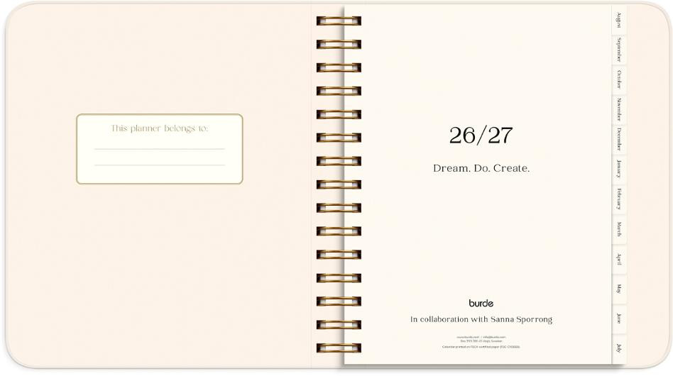 Kalender Life Planner Flowers A5 26/27