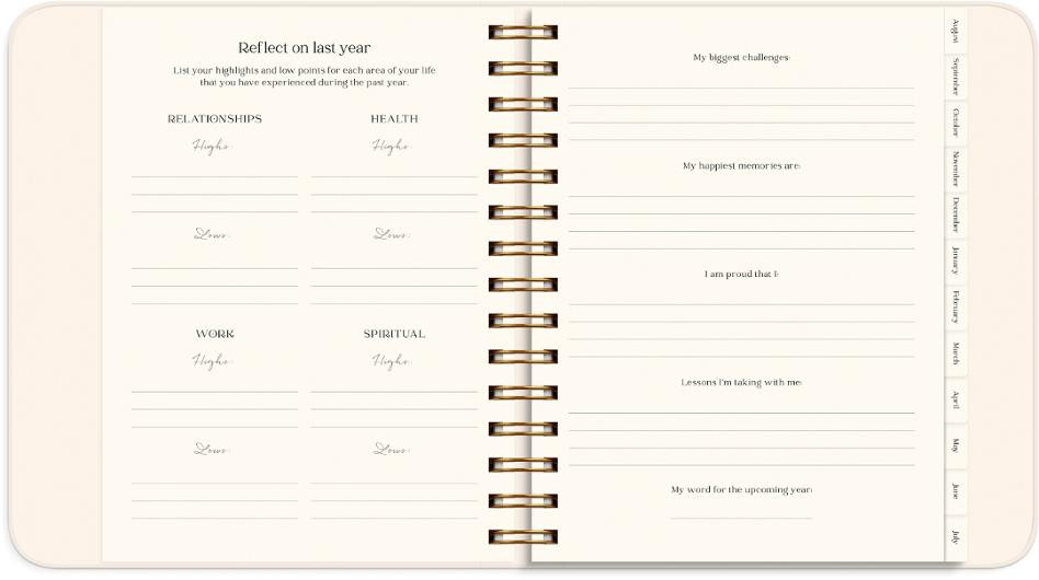 Kalender Life Planner Flowers A5 26/27