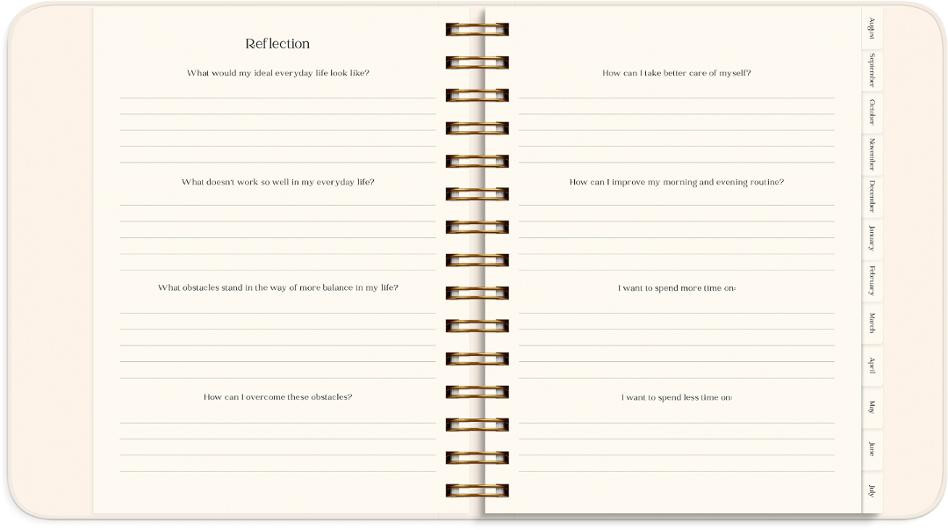 Kalender Life Planner Flowers A5 26/27