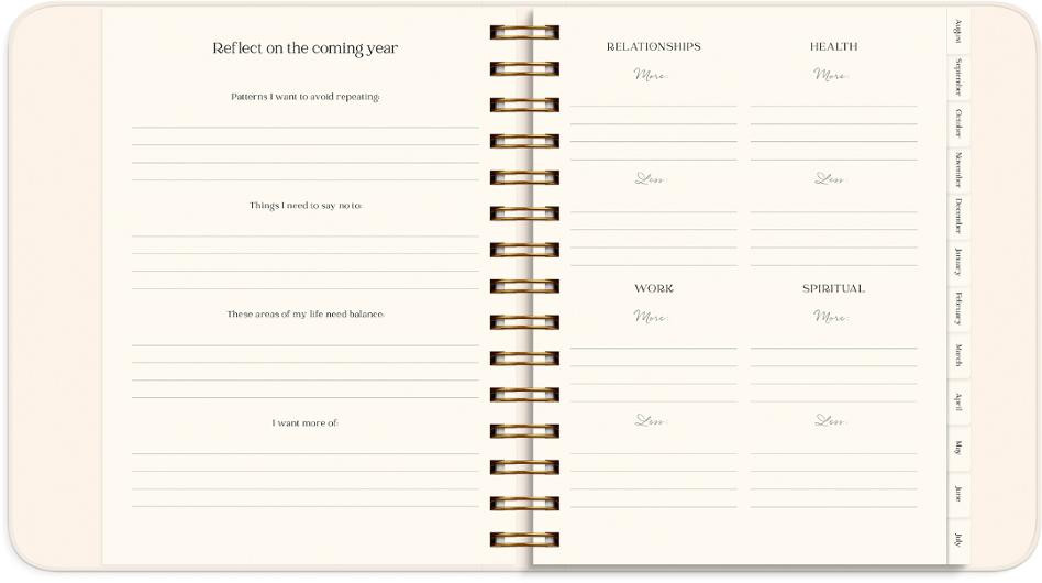 Kalender Life Planner Flowers A5 26/27
