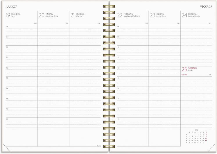 Kalender Study Story A5 blomma 26/27