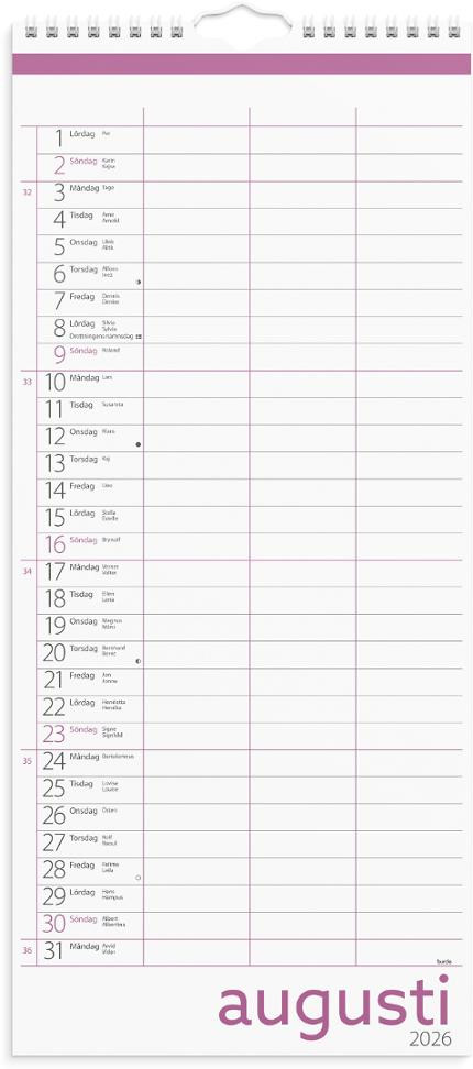 Familjekalender Lilla 26/27