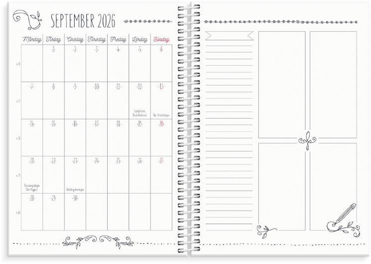 Kalender Doodle A5 26/27