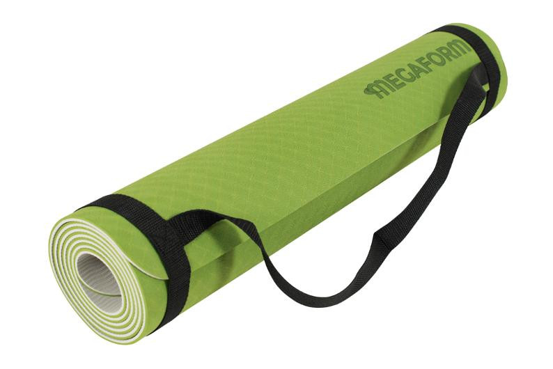 Yogamatta 183x61 grön/grå