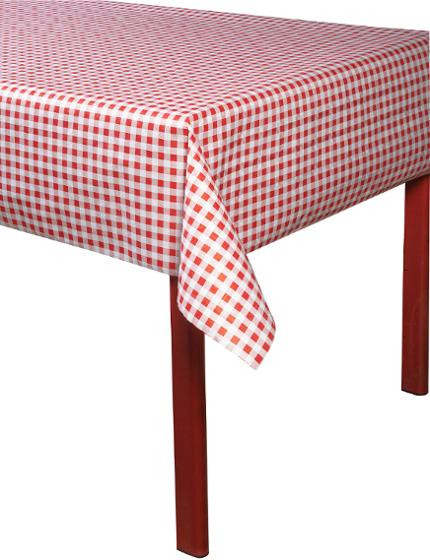 Duk PRONAPPE damast 1,18x25m röd/vit
