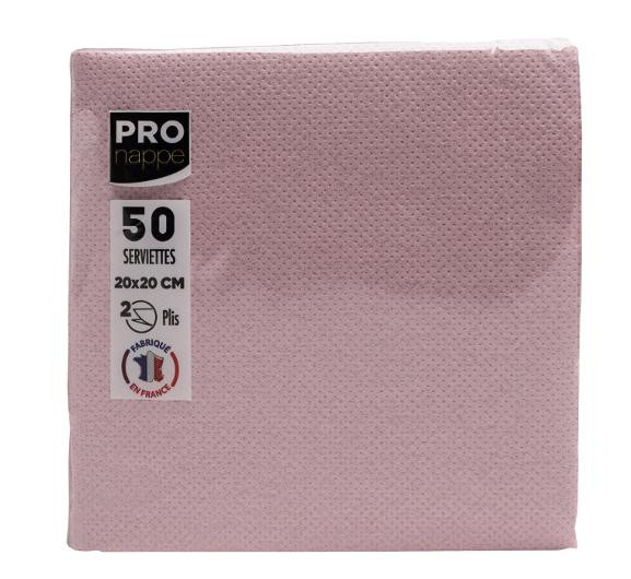 Servett PRONAPPE 20x20cm g.rosa 50/fp