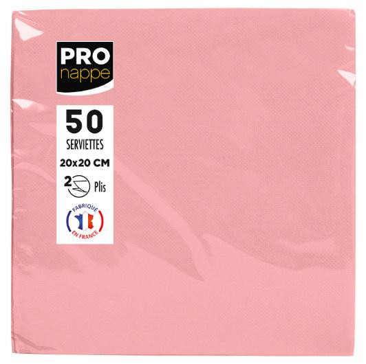 Servett PRONAPPE 20x20cm rosa 50/fp