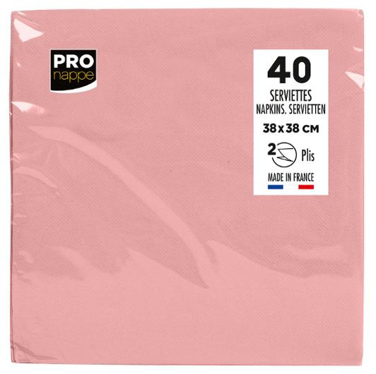 Servett PRONAPPE 38x38cm rosa 40/fp