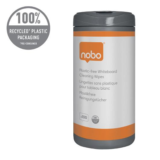 Whiteboardrengöring NOBO servetter 100/f