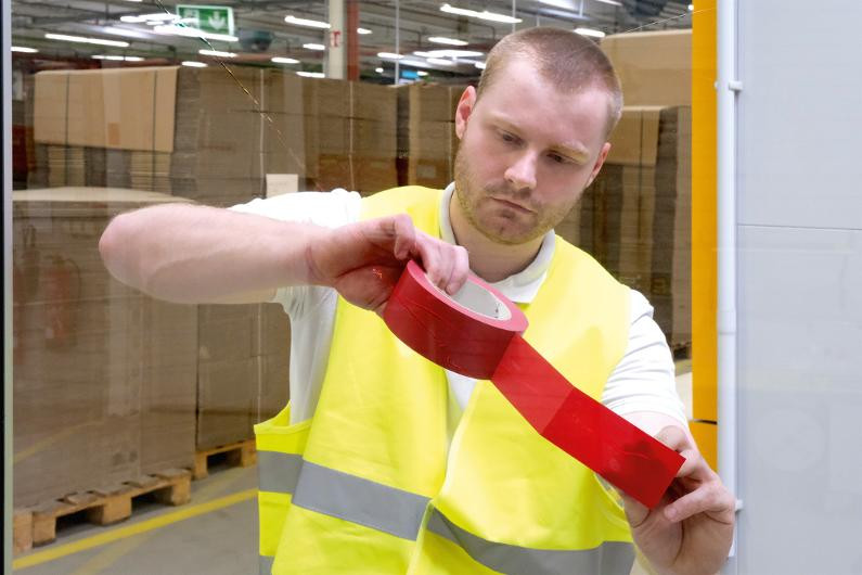 Markeringstejp DURALINE 50mmx33m röd
