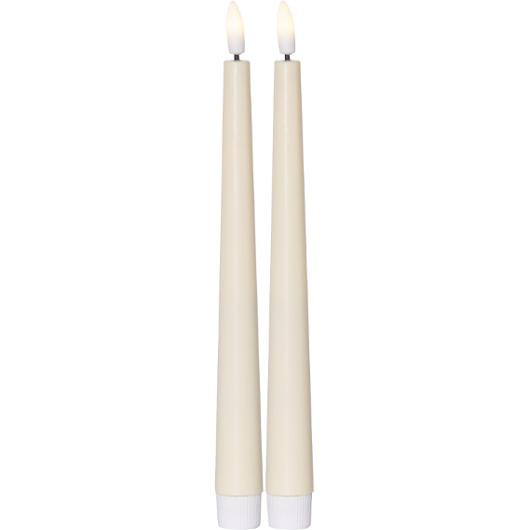Antikljus STAR T LED Candy 26cm gul 2/fp