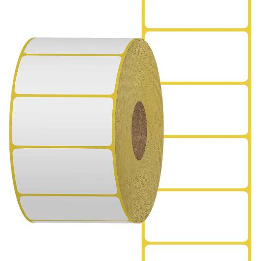 Thermoetikett 50x30mm Kärna 40mm 1100/rl