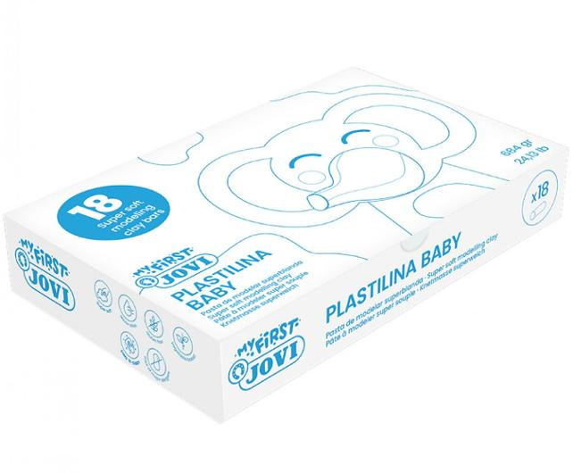 Modellera PLASTILINA Baby 18x38g röd