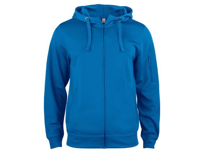 Hoodie zip funktion 021014 rblå L