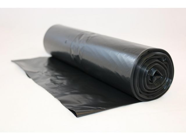 Plastsäck LD R100% 70L 30my svart 25/rl