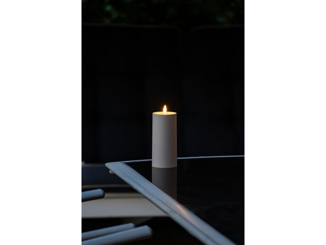 Blockljus KONSTSMIDE LEDtimer beige 15cm