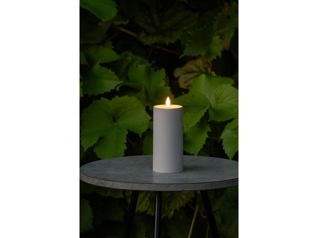 Blockljus KONSTSMIDE LEDtimer beige 15cm