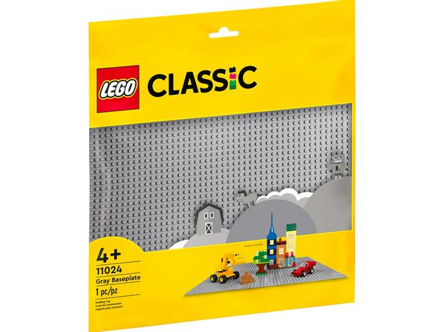 Grå basplatta LEGO 38x38 cm