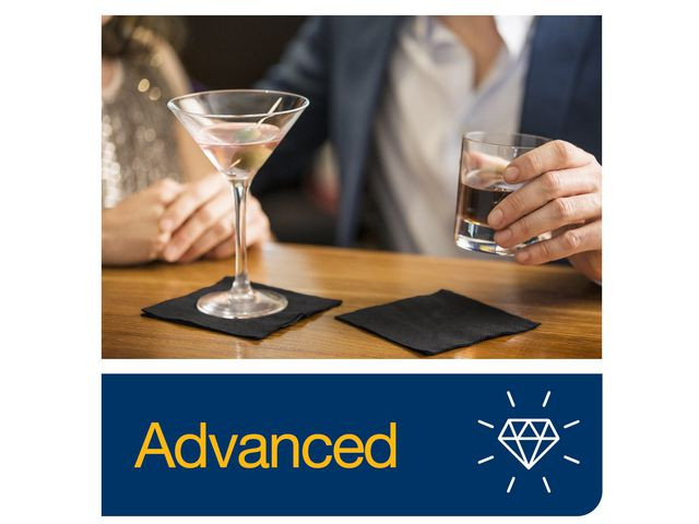 Servett TORK Cocktail 2-lag svart 200/fp