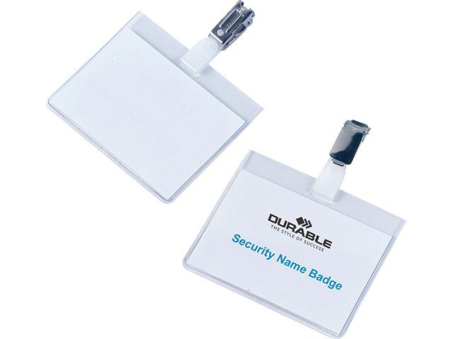 Namnskylt DURABLE med hål 90x60mm 20/fp