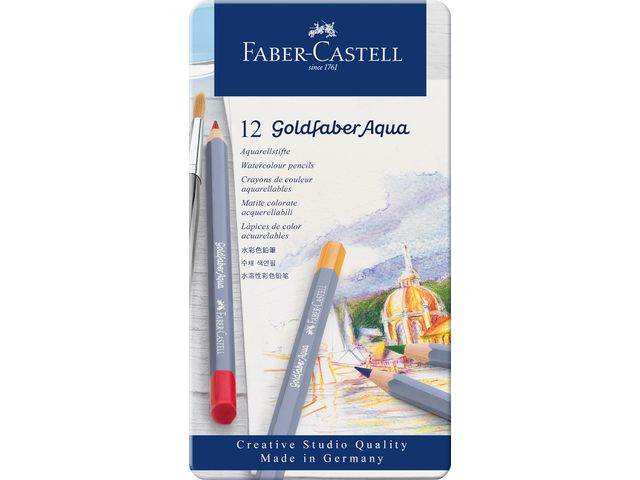 Akvarellpenna Goldfaber plåtask 12/fp