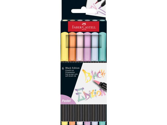 Fiberpenna Black Edition pastel 6/fp