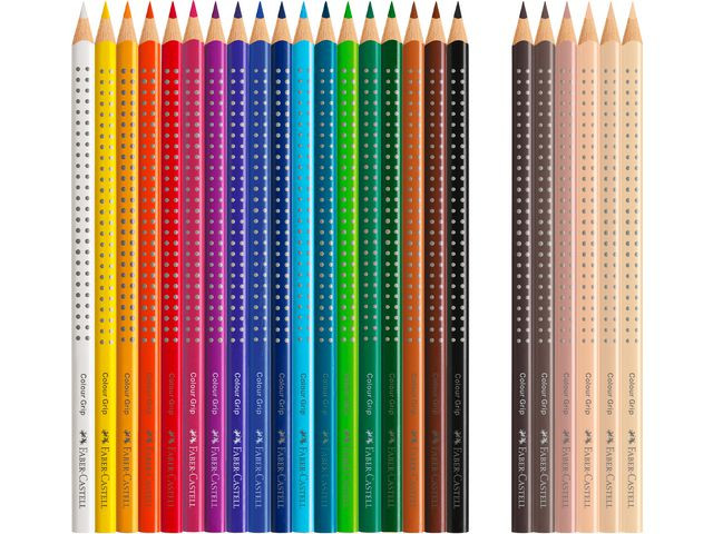 Färgpenna FABER CASTELL Grip 24/fp