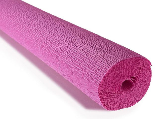 Kräppapper kraftigt 180gr Mörkrosa