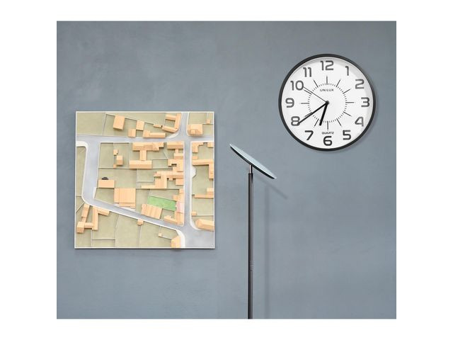 Väggklocka UNILUX Pop plastlins 30,5cm
