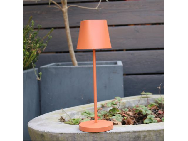 Bordslampa UNILUX Ava LED tegelröd