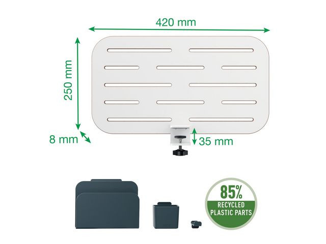 Pegboard LEITZ skrivbord underk. 42x25cm