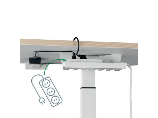 Bord LEITZ electrisk höj-sänk vit