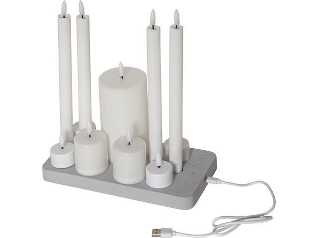 Ljus STAR T LED Flamme laddstation mix