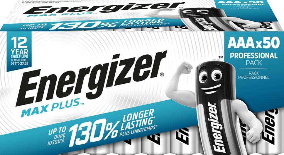 Batteri ENERGIZER Max Plus AAA 50/fp