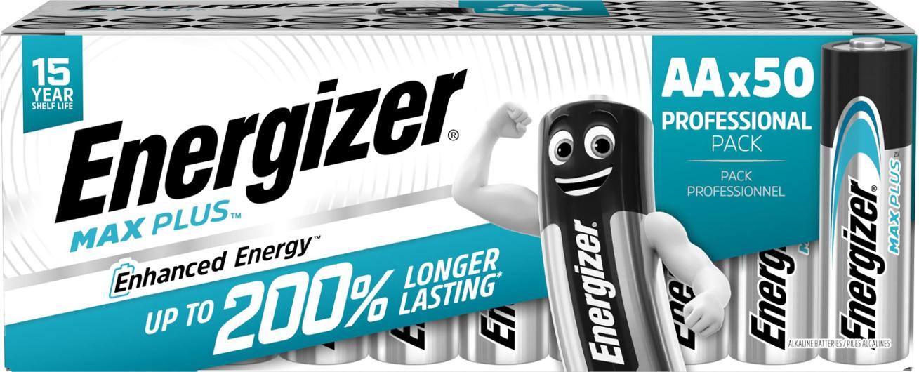 Batteri ENERGIZER Max Plus AA 50/fp