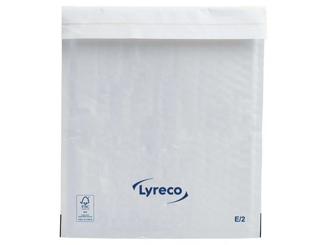 Bubbelpåse LYRECO 220x260mm vit 100/fp