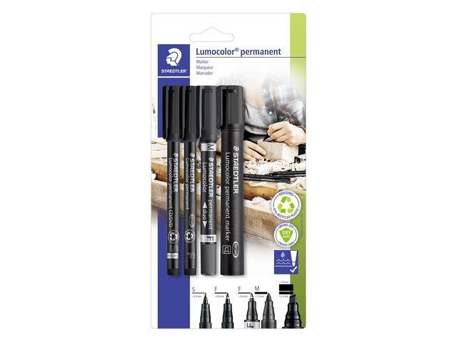 Universalpenna LUMOCOLOR P Mix set 4/fp