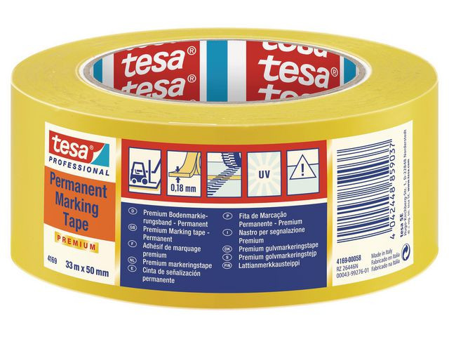 Markeringstejp TESA Prem. 50mmx33m gul