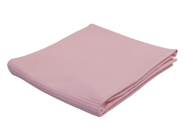 Våffelväv Rosa