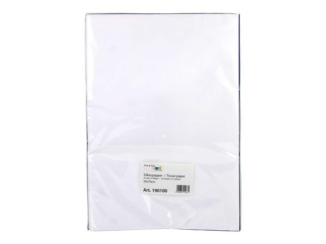 Silkespapper 50x75cm storsats 125 ark/fp