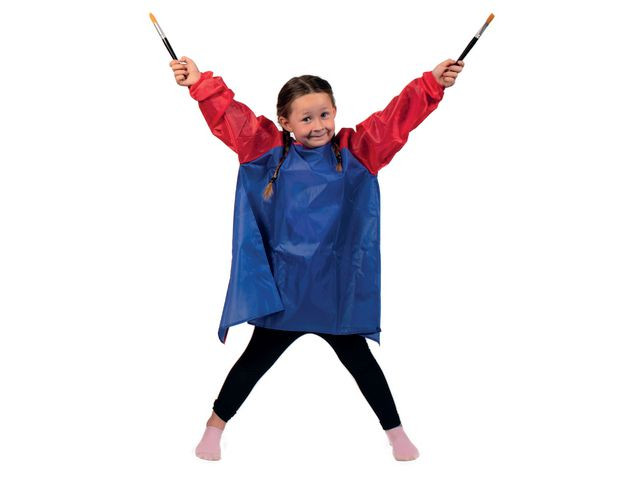 Förkläde med ärmar 3-5år längd 57cm