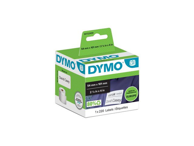 Etikett DYMO LW 101x54mm 220/fp