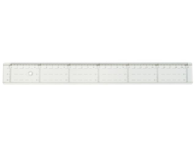 Linjal tvärgraderad 20cm